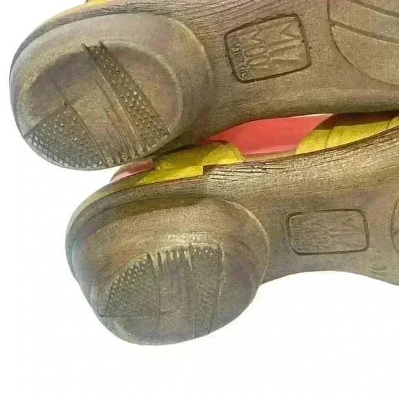 Miz Mooz Women’s Yellow Leather Heeled Sandals Collette With Strap SZ 37/ 6.5-7 - Picture 10 of 12